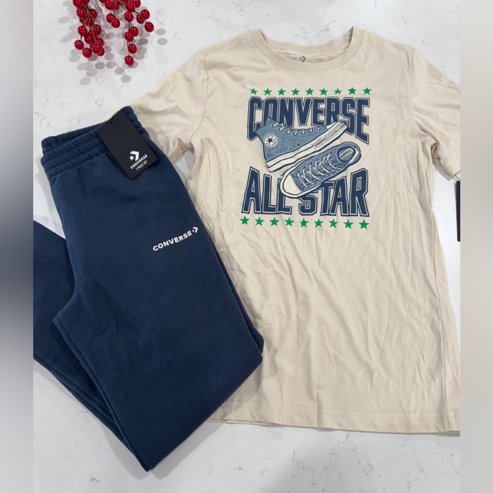 Converse Cream Graphic T-Shirt